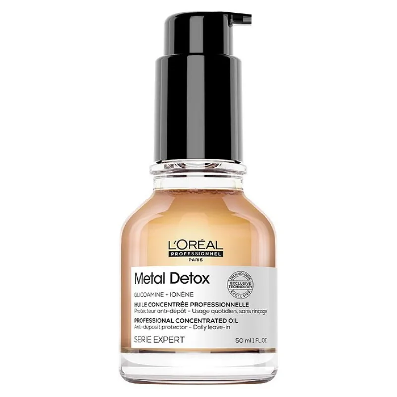 LOREAL Serie Expert Metal Detox Concentrated Oil 50ml - koncentrovaný ochranný olej na vlasy