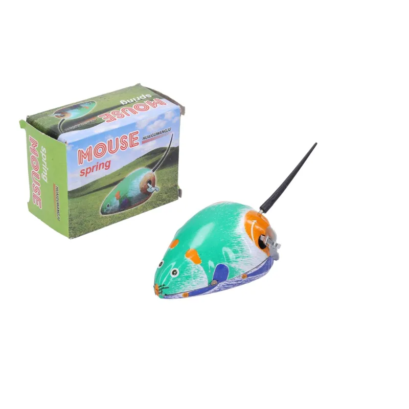 Wiky Myš na kľúčik kovová 7x5 cm v krabičke 5x7x3,5cm