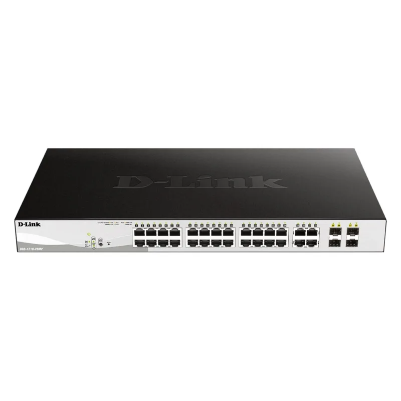 D-Link DGS-1210-28MP L2/L3 Smart+ PoE switch, 24x GbE PoE+, 4x RJ45/SFP, PoE 370W DGS-1210-28MP/E