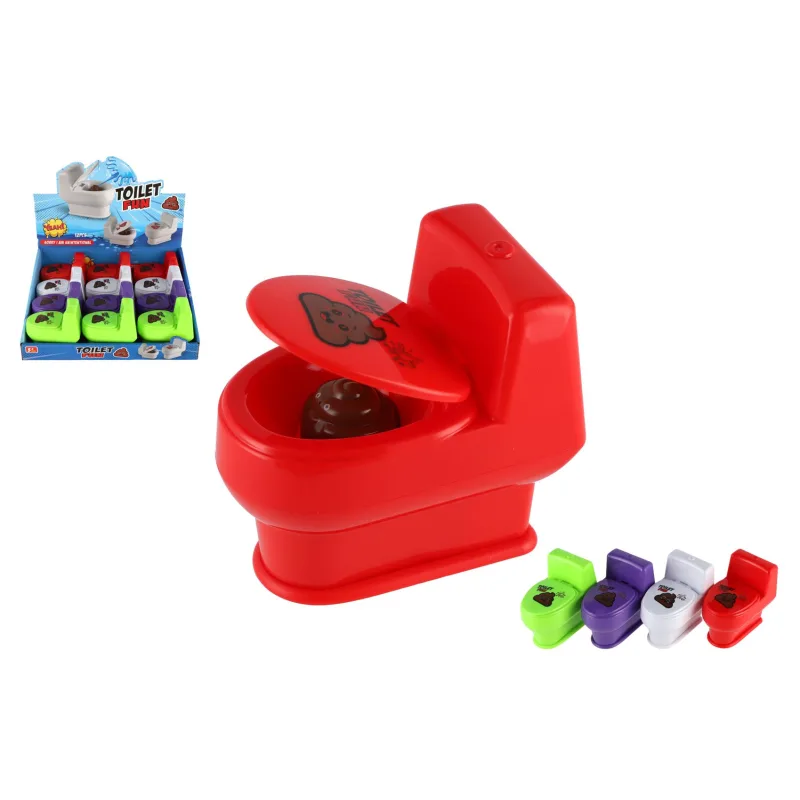 Teddies Záchod striekací plast 6x10cm 4 farby