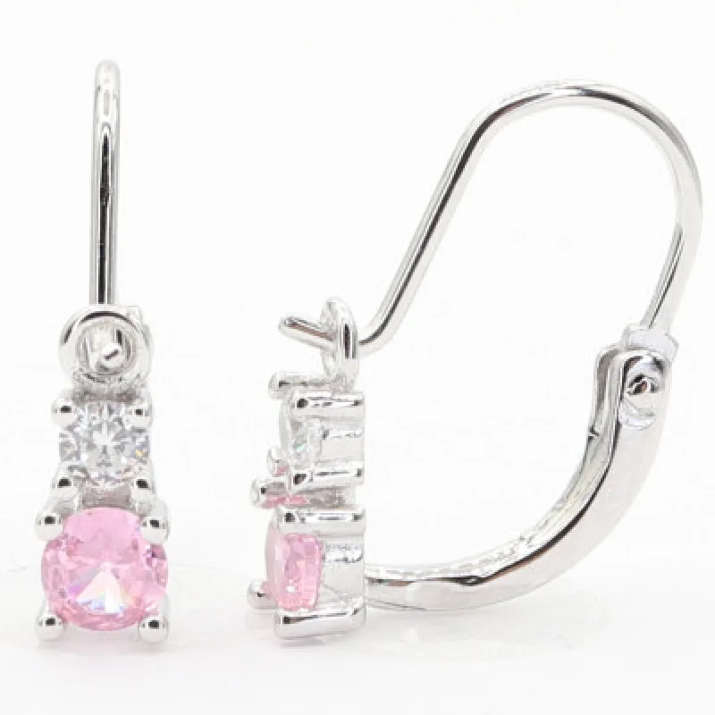 Strieborné náušnice s klasickým zapínaním KA E4825WP