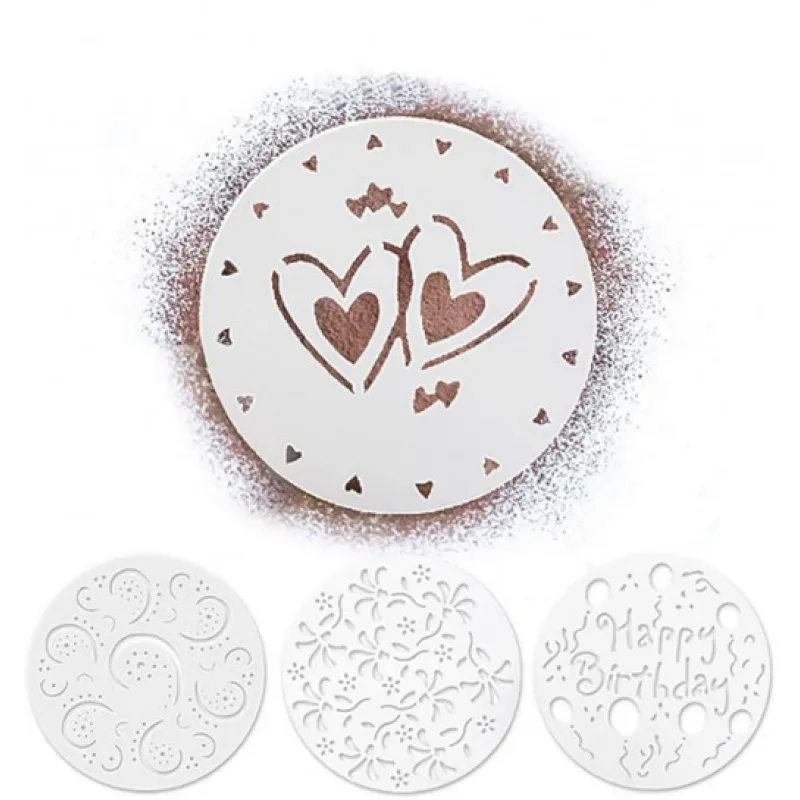 Šablony na zdobení dortů 4 ks