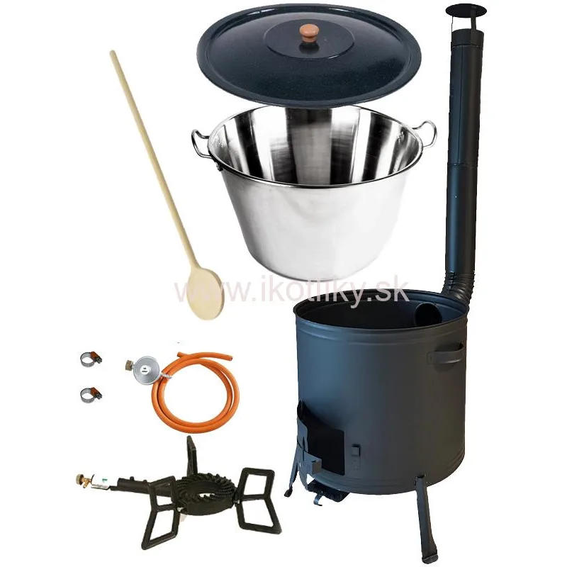 Nerezový kotol 70L, Kotlina, Horák + príslušenstvo 7,6 kW