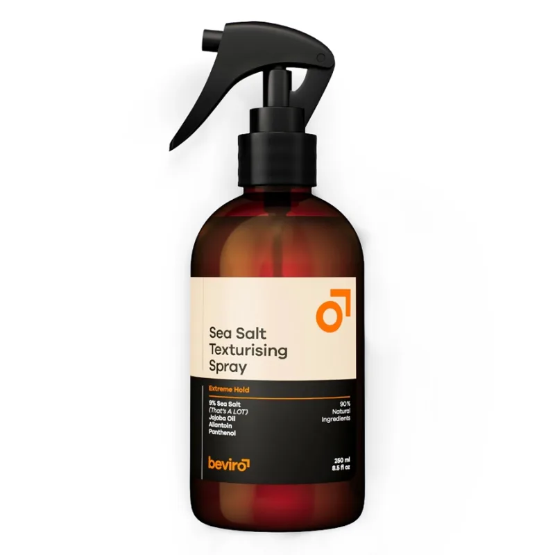 Slaný texturačný sprej s extrémnou fixáciou BEVIRO Sea salt texturising spray 250 ml