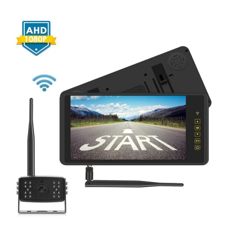 SET bezdrátový digitální kamerový systém s monitorem 9" AHD na zrcátko svwd901setAHD