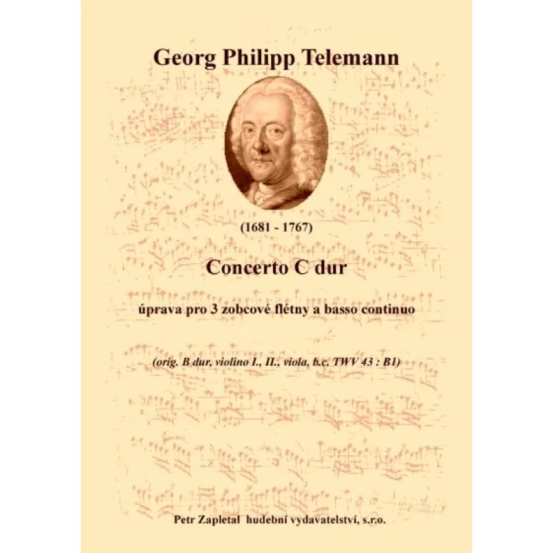 NotaNota Concerto C dur - úprava (orig. TWV 43 : B1)
