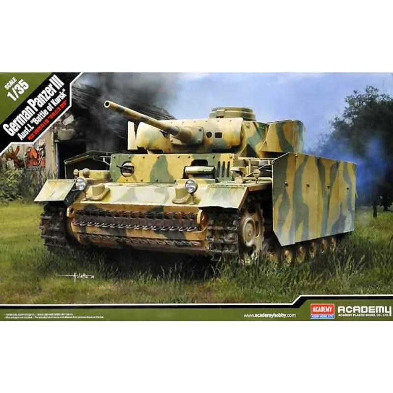 Model Kit military 13545 - Nemecký Panzer III Ausf.L "Bitka pri Kursku" (1:35)