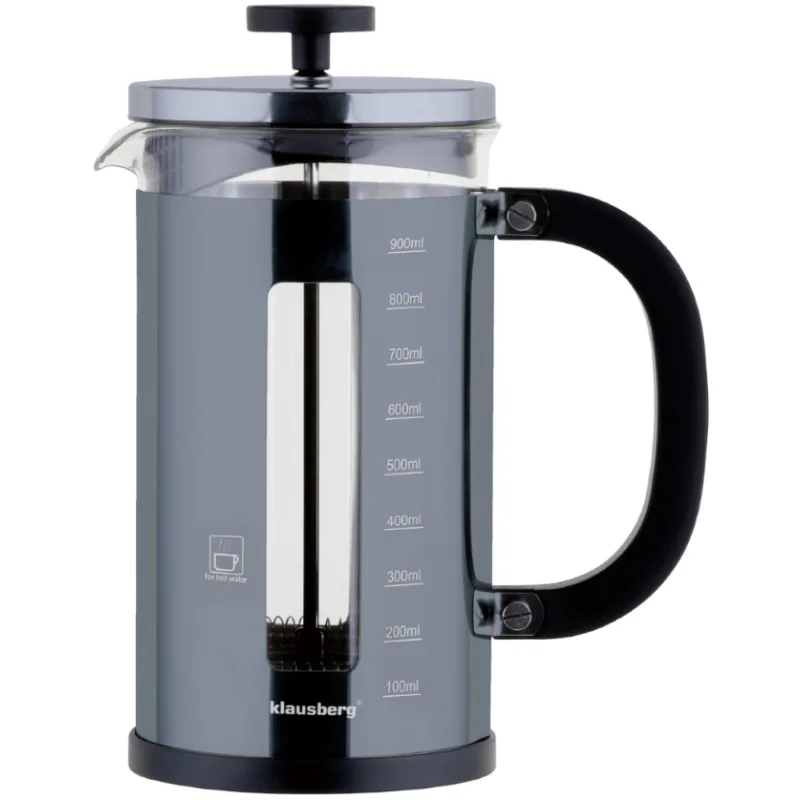 French press Klausberg KB-7704 – sklenená kanvica 1l na kávu a čaj
