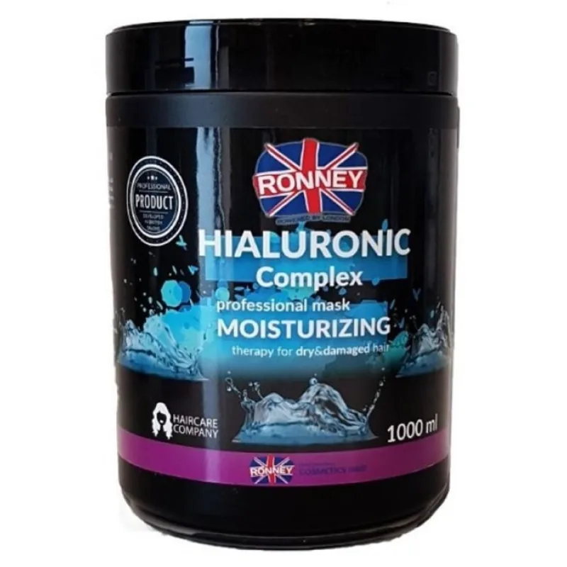 RONNEY Hialuronic Complex Mask 1000ml - maska pre suché a poškodené vlasy