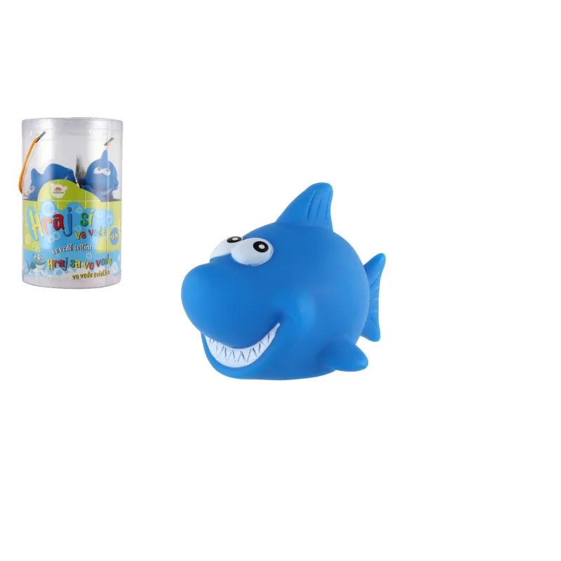 Teddies Žralok zvieratko svietiace vo vode plast 6cm na batérie 15ks v dóze