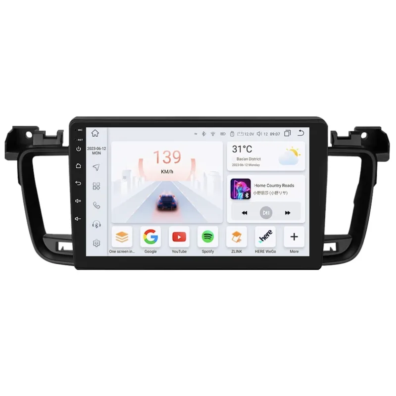 HIZPO KXPG5089001 Autorádio 9" Android pro Peugeot 508 Model: S9004 (4+32GB) CHR1082