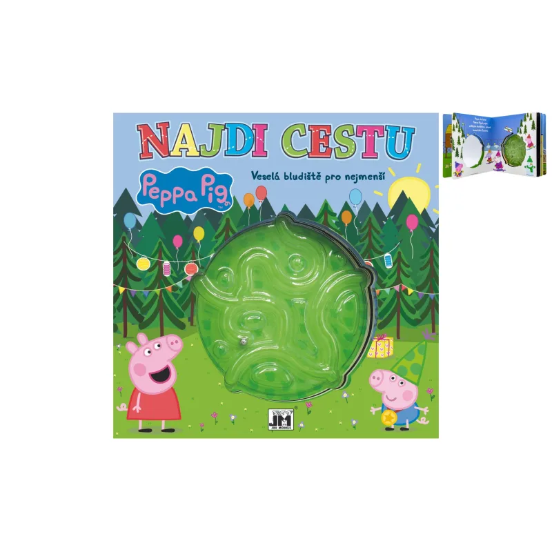 Jiri Models Nájdite cestu Prasiatko Peppa/Peppa Pig Veselé bludiská pre najmenších 22x22cm