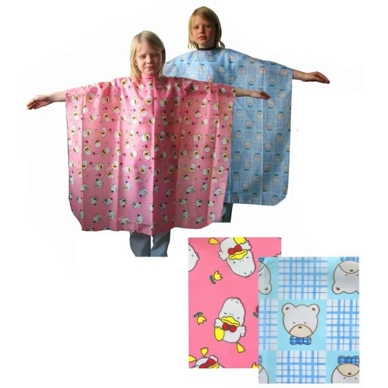 DUKO-EXIM DUKO Ružová detská pláštenka na strihanie vlasov - Kačičky