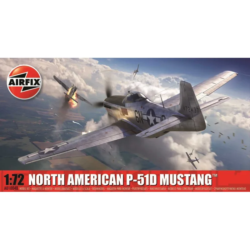 Airfix Classic Kit lietadlo A01004B - North American P-51D Mustang (1:72)
