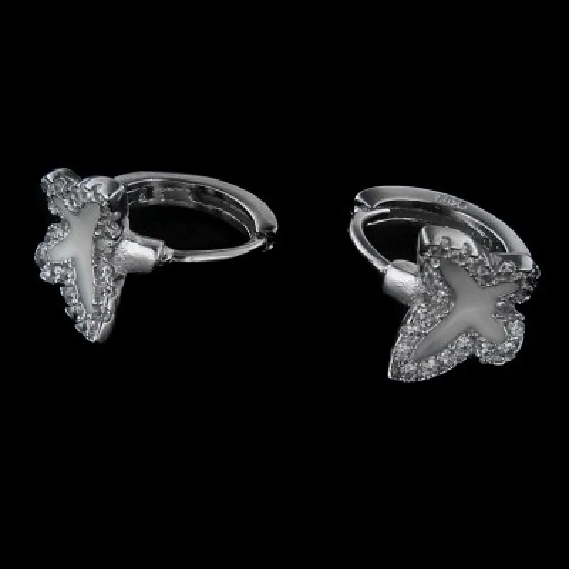 Strieborné náušnice kameňové krúžky KA E2385