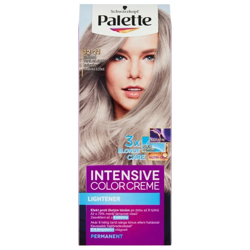 SCHWARZKOPF Palette 12-21 Intensive Color Creme - Strieborná popolavá blond