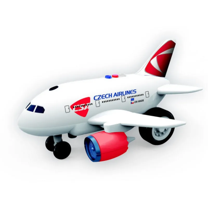 Made Letadlo ČSA s hlášením kapitána a letušky, na setrvačník, 20 cm