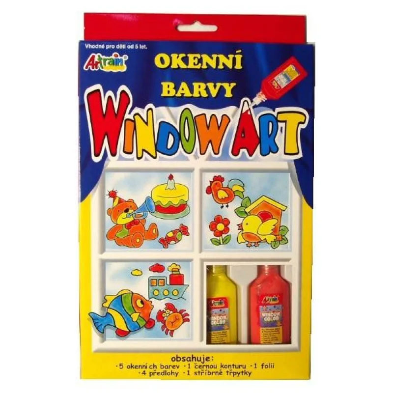 ArtLover Sada okenních barev s předlohou