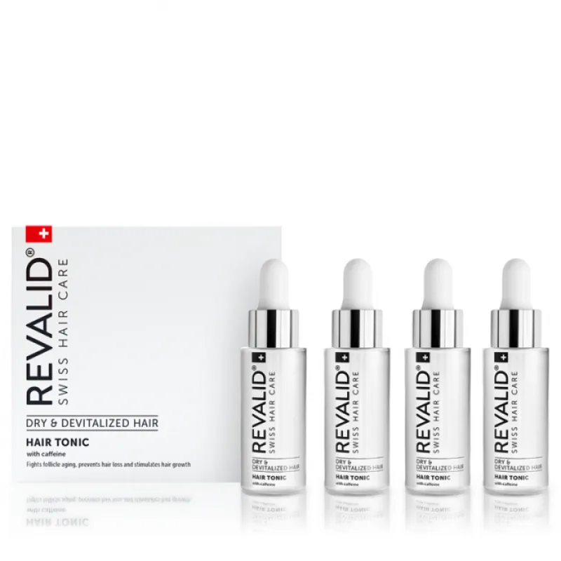 REVALID Hair Tonic With Caffeine 4x30ml - bráni vypadávaniu a podporuje rast vlasov