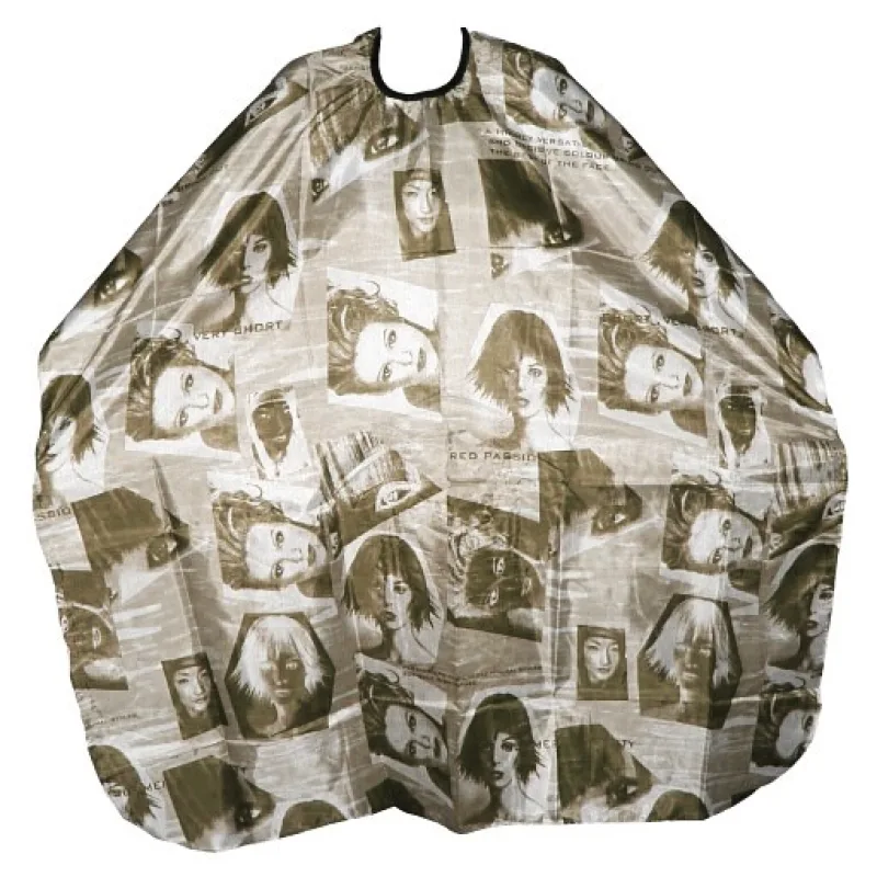 SALON KOMPLET Kadernícka pláštenka na strihanie vlasov HLAVA - čierna