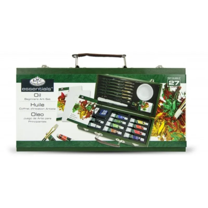 Royal Langnickel Luxusní sada olejových barev v zeleném kufříku