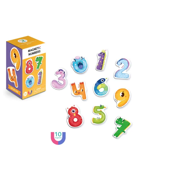 DODO Magnety Čísla 10ks v krabičke 7x12x7cm