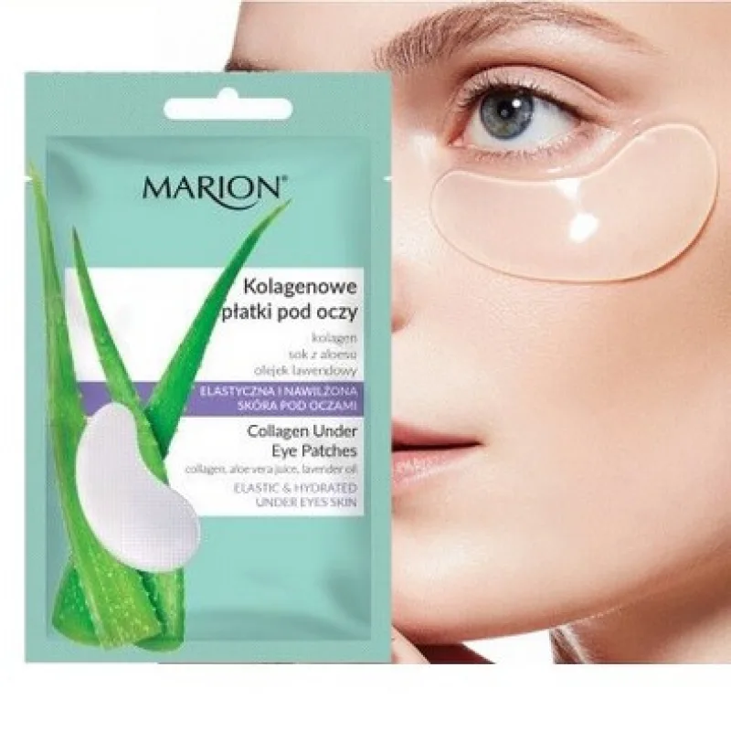 MARION Face Gélové očné pásky s kolagénom a Aloe Vera - 2ks