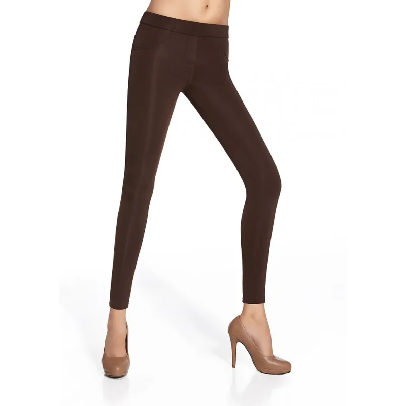 BAS BLEU MARIKA hnedá S polyester / elastan