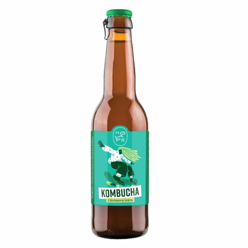 Mana Roots Kombucha Citrónová tráva limonáda 330ml