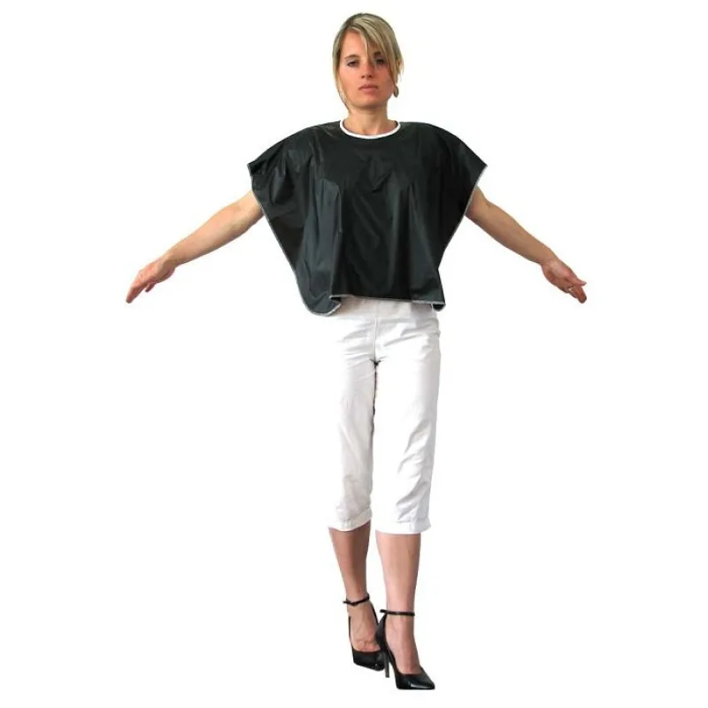 DUKO-EXIM DUKO Pomôcky Kadernícka PVC pláštenka na farbenie krátka - čierna