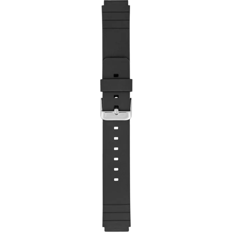 Plastový remienok na hodinky 16 mm čierny A-NIS AP6205.01-16