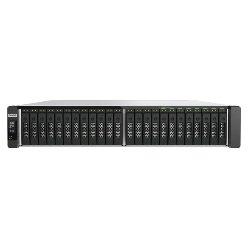 QNAP TDS-h2489FU-R2-4314-128G (2x Xeon, 128GB RAM, 24x 2,5" U.2/SATA, 4x PCIe, 4x 2,5GbE, 2x 25GbE) TDS-h2489FU-R2-4314-128G