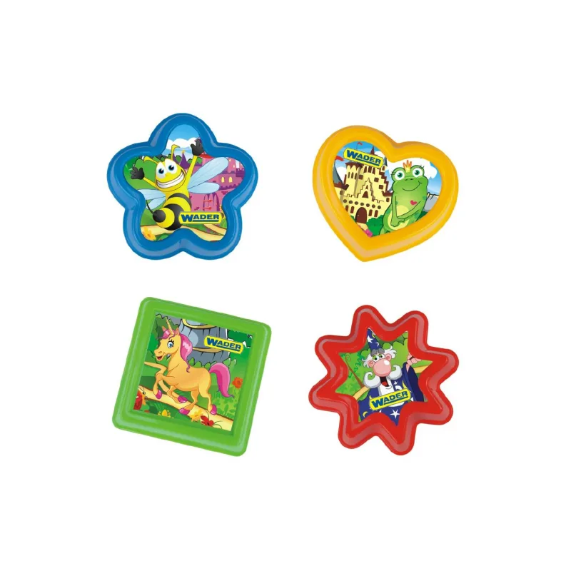 WADER Formičky Bábovky na piesok 12cm 4ks