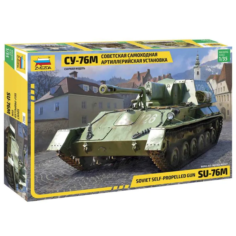 Zvezda Model kit military 3662 - Su-76 Soviet self propelled gun (1:35)