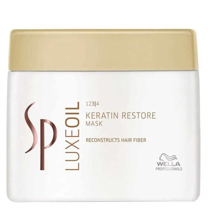 WELLA SP Luxe Oil Keratín Restore Mask 400ml - luxusná maska pre poškodené vlasy