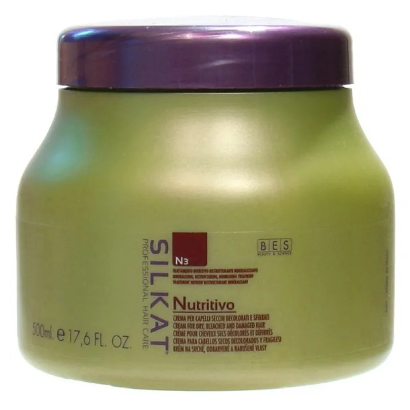 BES Silkat Nutritivo N3 Regeneračná zábalová maska pre extrémne poškodené vlasy 500ml