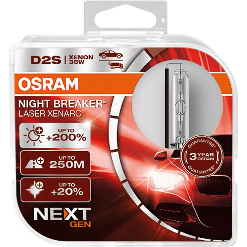 Osram xenonová výbojka D2S XENARC NIGHT BREAKER LASER +200% BOX