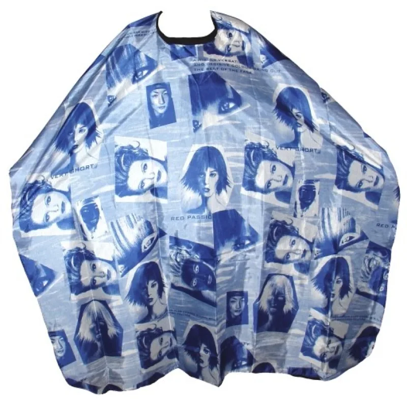 SALON KOMPLET Kadernícka pláštenka na strihanie vlasov HLAVA - modrá