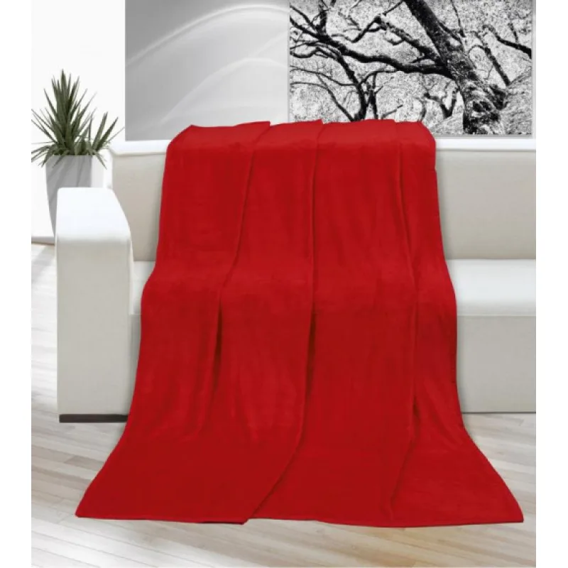 Bellatex Přikrývka KORALL MICRO Červená - 200x230 cm