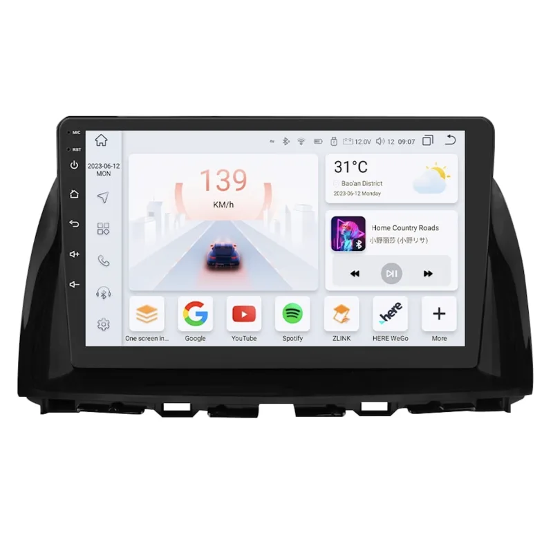 HIZPO KXMZDCX5101 Autorádio 10,1" Android pro Mazda CX-5 Varianta: Napájecí kabel typu B, Model: S101006 (6+64GB) CHR1791_TYP2