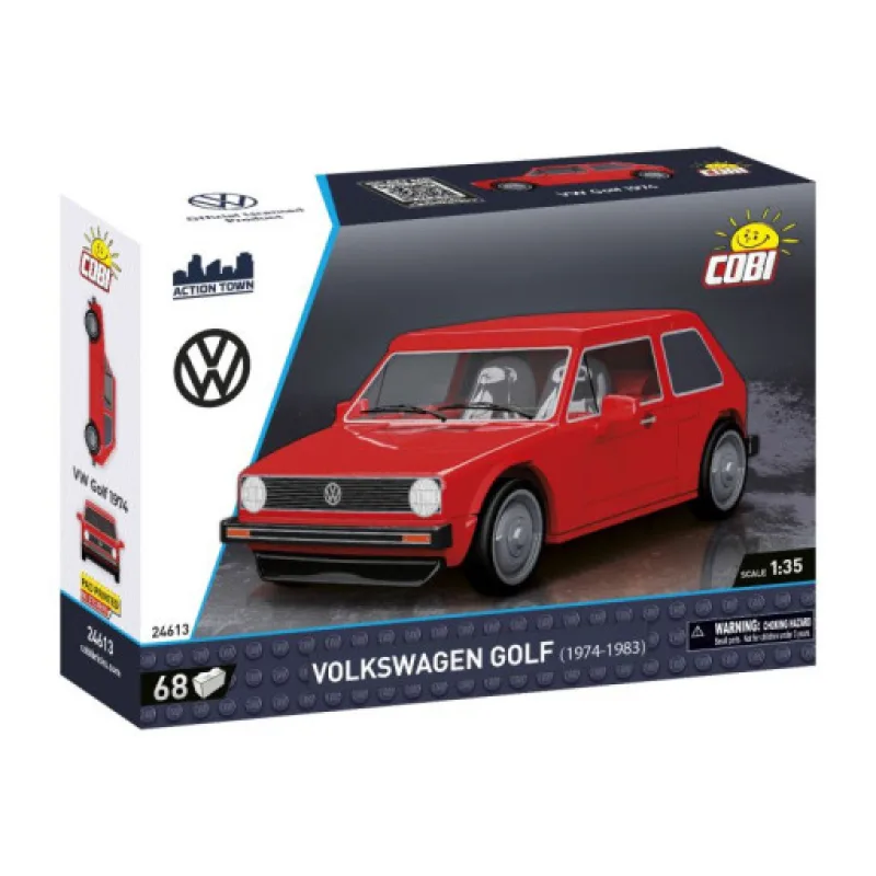 Cobi 24613 Volkswagen Golf 1974, 1:35, 68 kostek