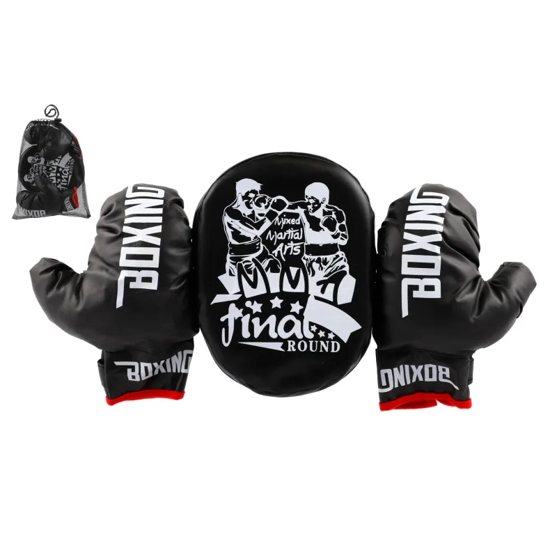 Teddies Sada boxovacia - lapa + 2 rukavice v sieťke 22x33x14cm