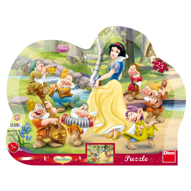 Dino detské puzzle Disney WD Snehulienka 25D obrys