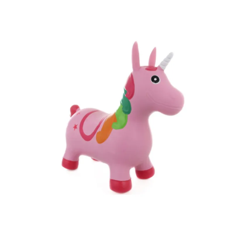 Dětské gumové hopsadlo Jednorožec, růžový, 60x50x23 cm