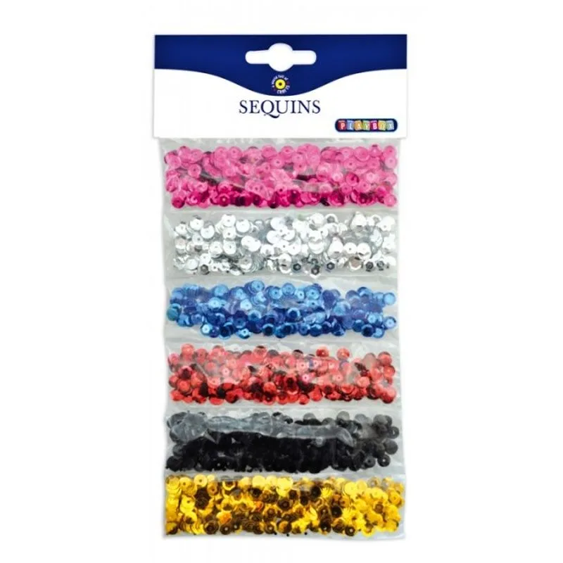 Dekorativní flitry 6 barev