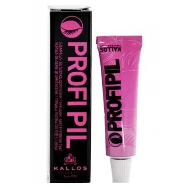 KALLOS Cosmetics Profi Pil Black 15ml - farba na riasy a obočie - čierna