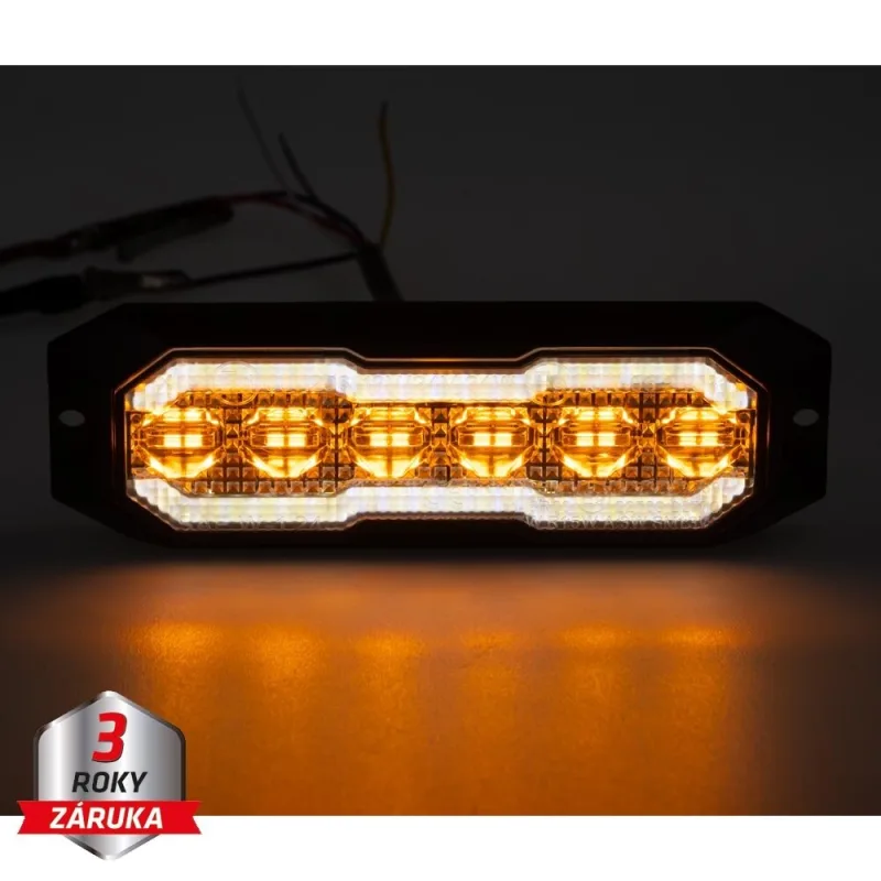 PROFI výstražné/poziční LED světlo, oranžové + bílé, 12-24V, ECE R65 CH-012AP