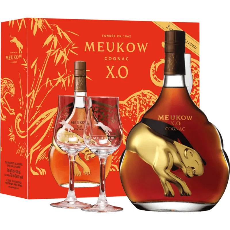 Meukow XO Rack 40% 0,7 l (2 poháre)