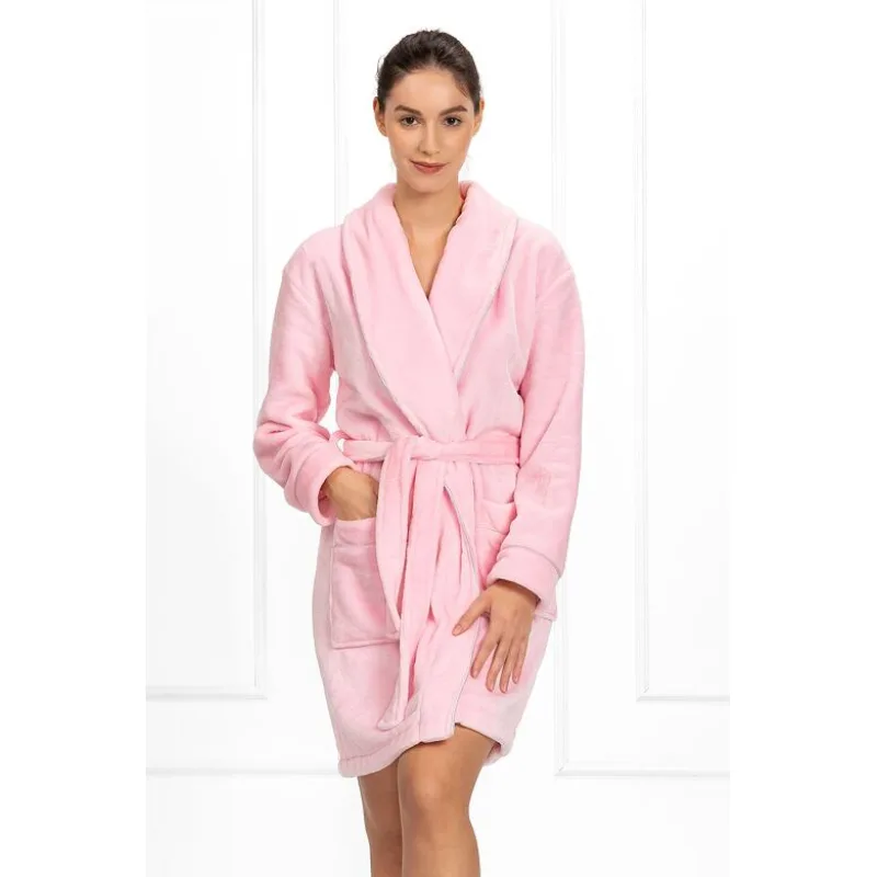 Hebký dámsky župan Cassidy ružový L