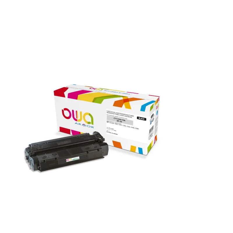 OWA Armor toner kompatibilní s HP LJ 1200, C7115A, 2500st, černá/black K11893OW